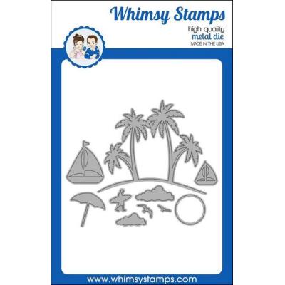 Whimsy Stamps Denise Lynn and Deb Davis Die - Build-an-Island